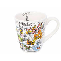 BECHER Paris in Bunt - 350 ml - Multicolor, Keramik (0.35L) - Blond Amsterdam