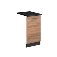 GESCHIRRSPÜLBLENDE Fame-Line Goldkraft Eiche 45 cm , AP Anthrazit - Honigeiche/Anthrazit, Holzwerkstoff (45/81.8/1.6cm) - Vicco