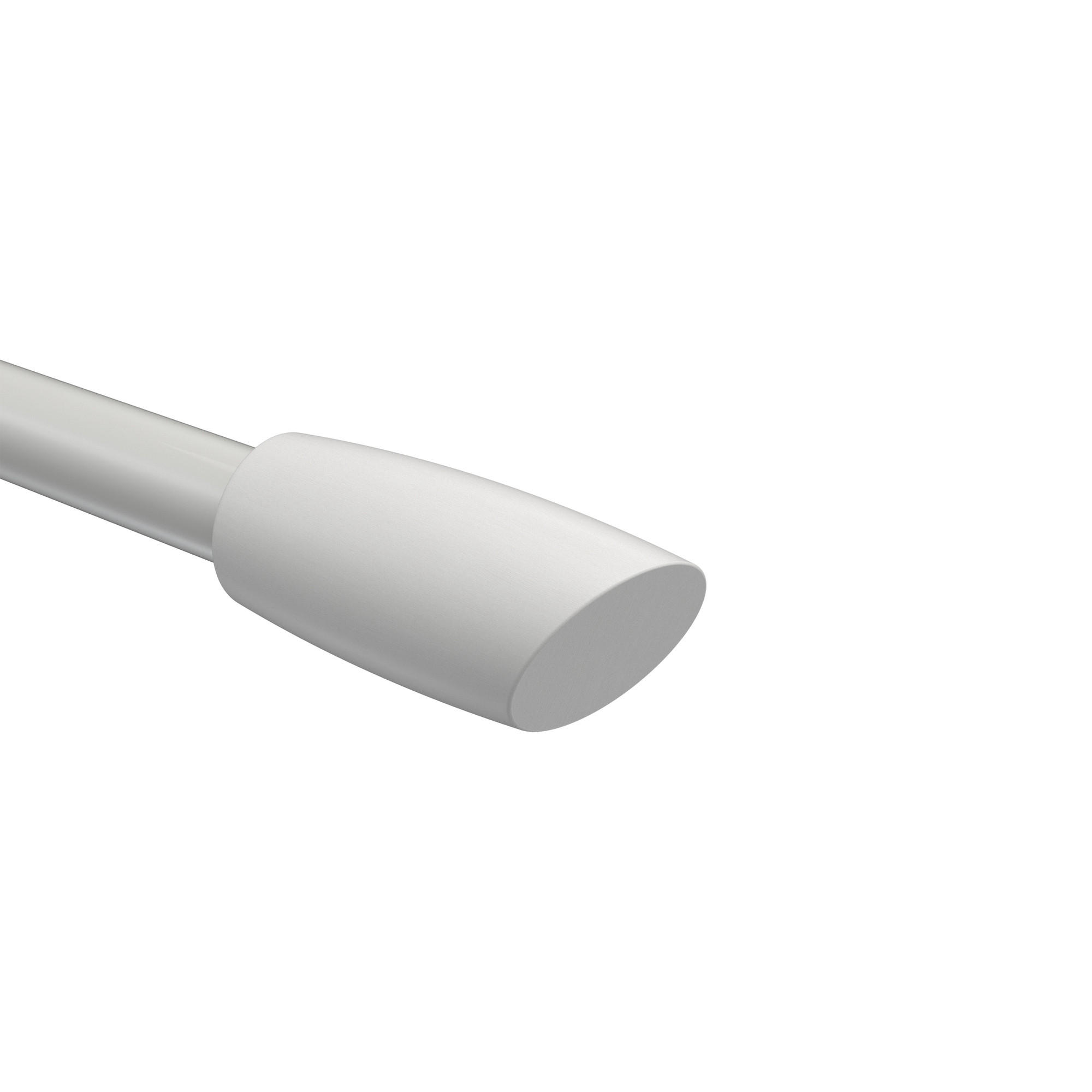 ENDSTÜCKE FÜR GARDINENSTANGEN 20 mm Ø, Etta Weiß, Packung 2 Stück - Weiß, Holz (7/3/3cm) - INTERDECO