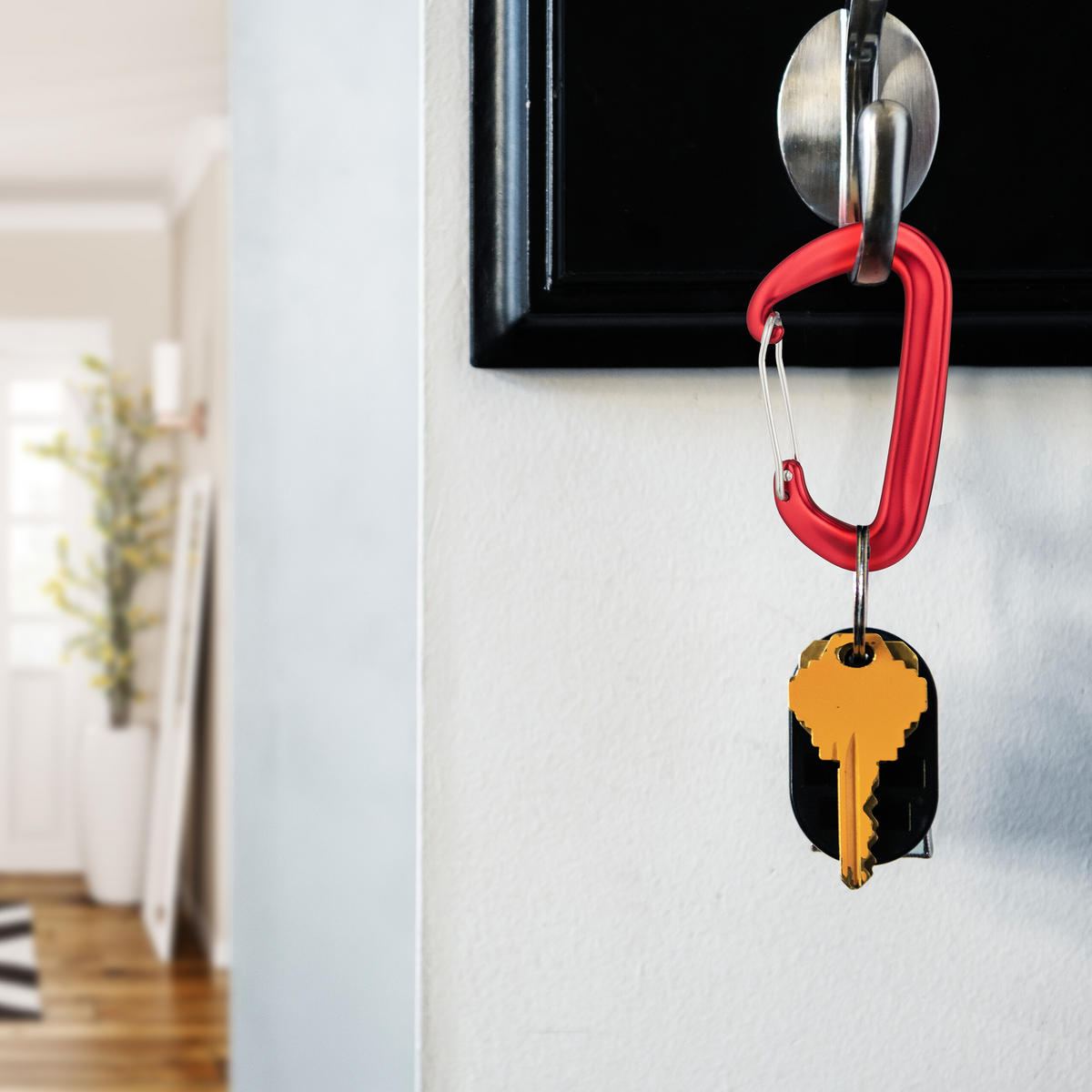 4XKARABIN - rdeča, kovina (1cm) - Relaxdays