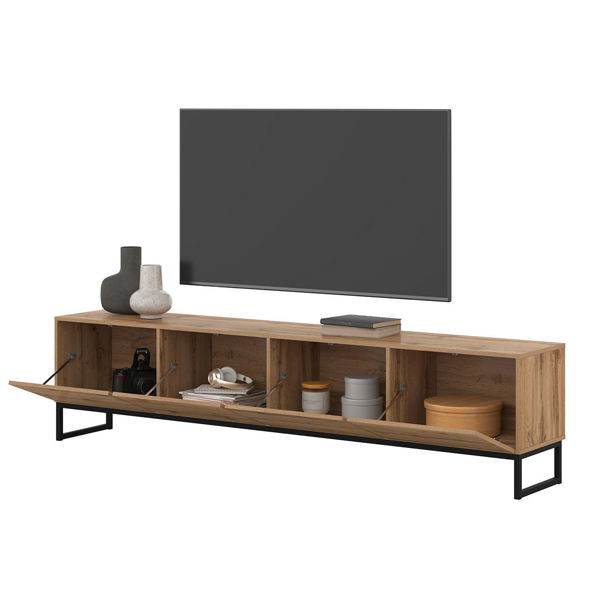 TV STOLÍK Loa Drevo - hnedá, kompozitné drevo (209/50.2/36.5cm) - Petits-meubles