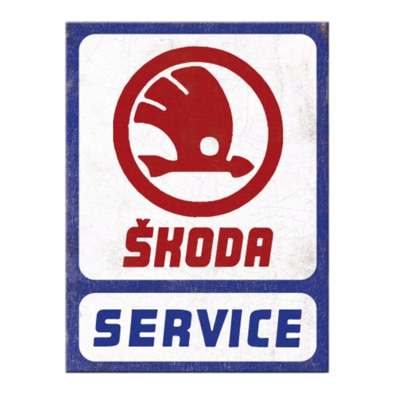 MAGNET 6/8 cm Skoda Service - Multicolor, Metall (6/8/0.1cm) - Nostalgic-Art