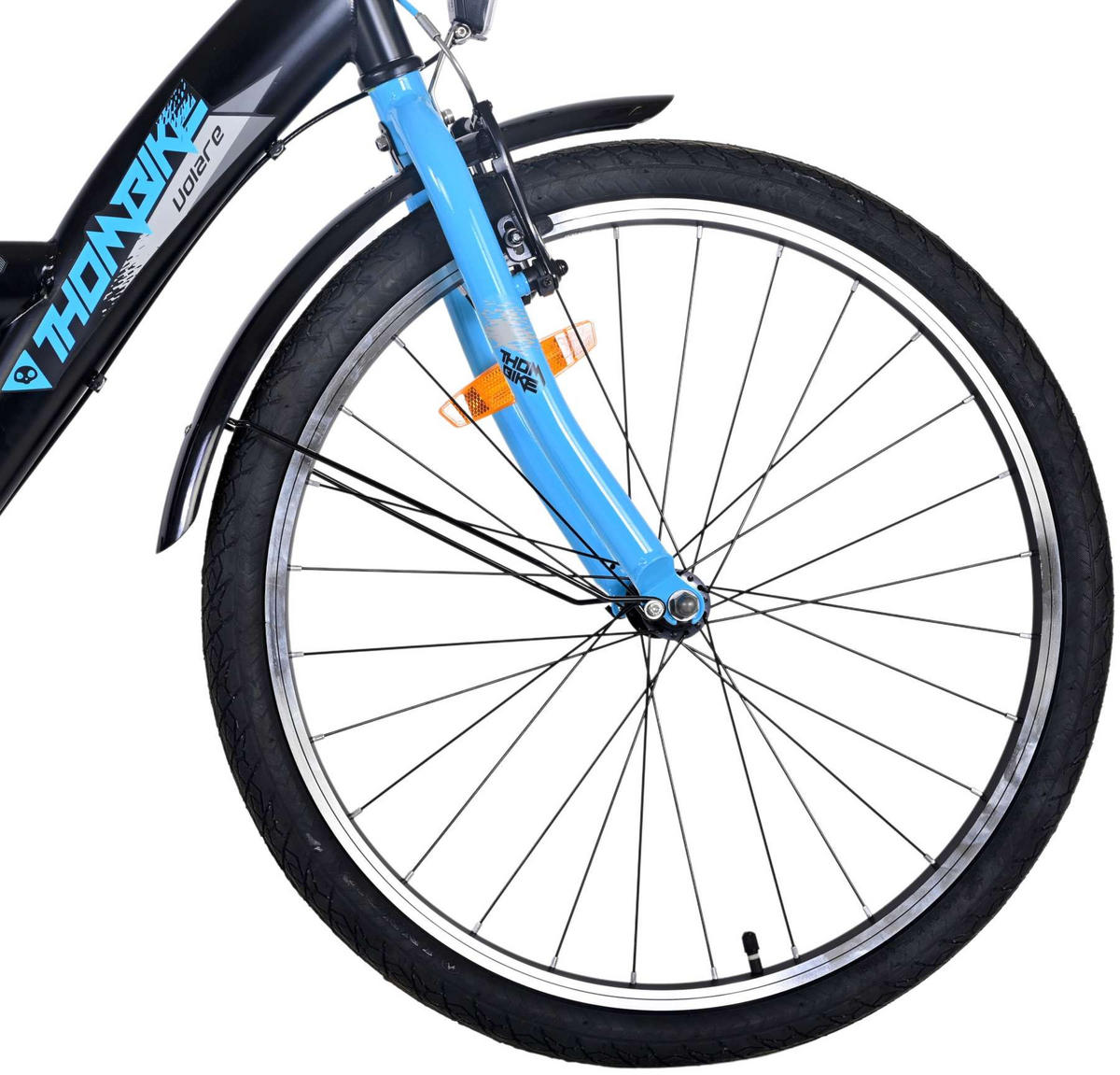 KINDERFAHRRAD Thornbike - Jungen - 24 Zoll - Rücktritt + Handbremse - 3 Gänge - Blau - Blau, Metall (61cm) - TPFSports