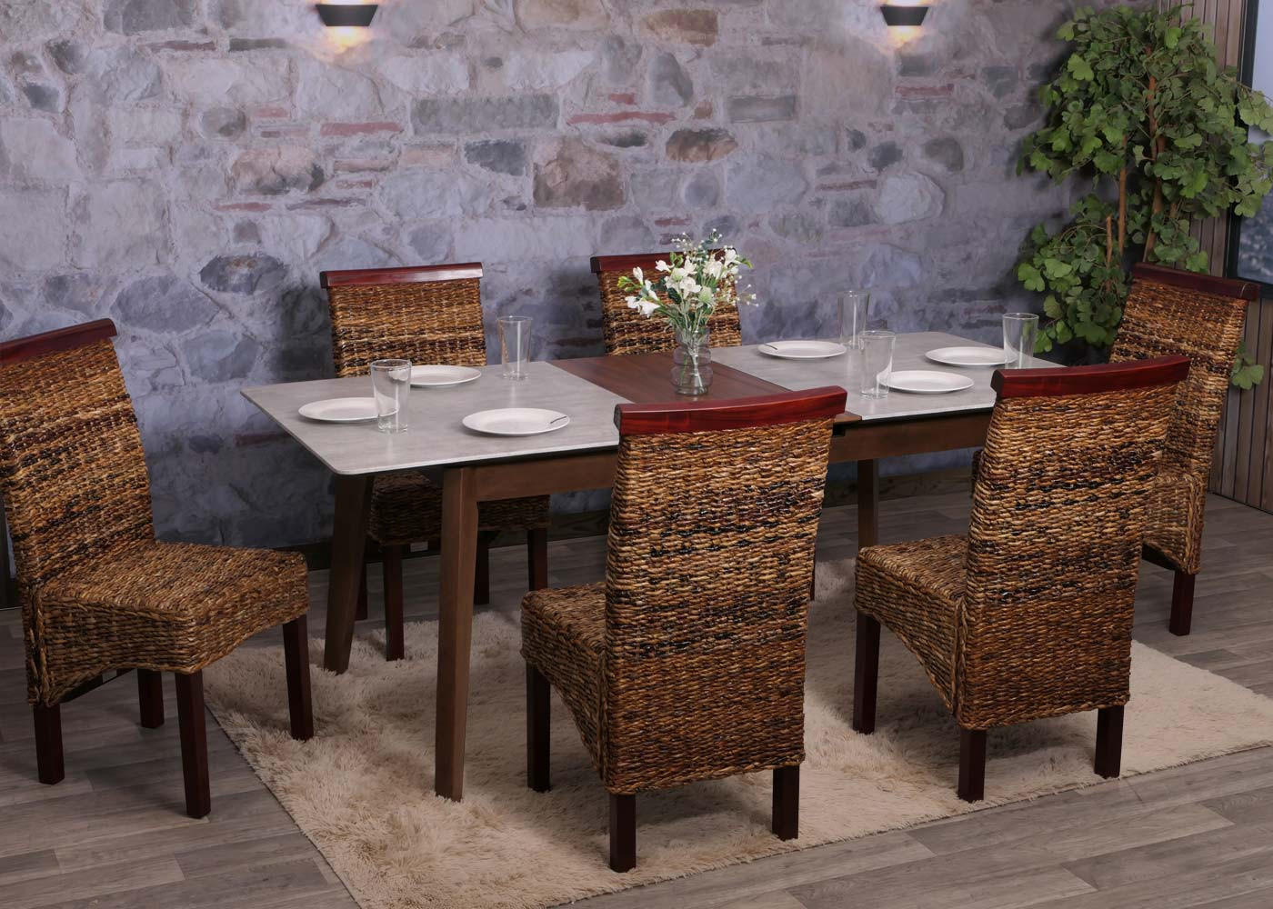 ESSZIMMERSTUHL Braun 2er-Set - Braun, Holz (47/93/43cm) - MCW