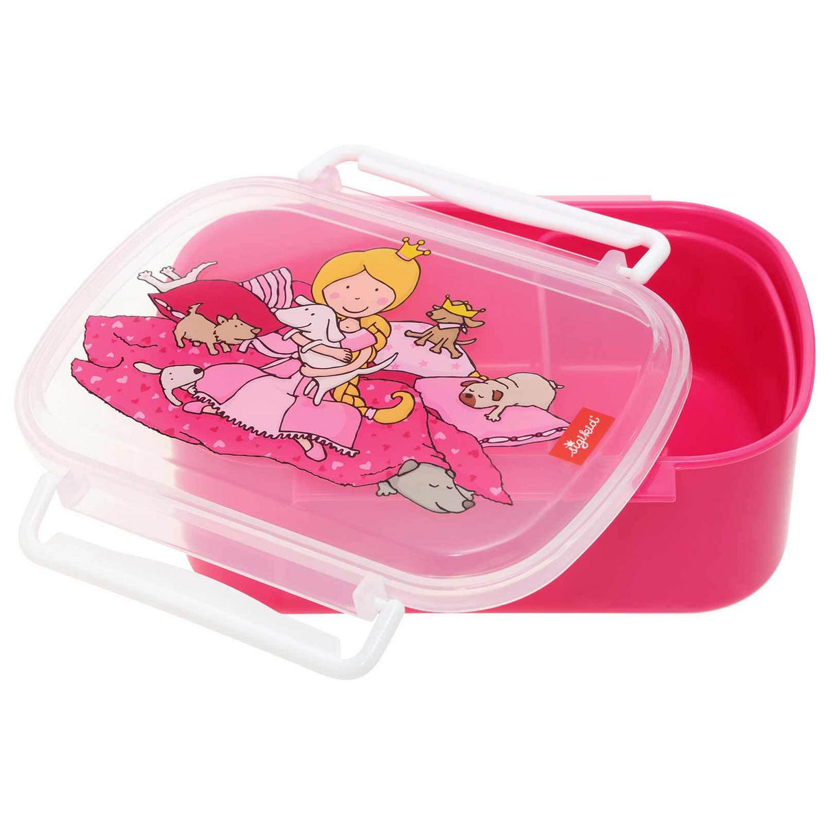 LUNCHBOX Pinky Queeny Hunde, pink 17 x 11 x 7 cm - Pink, Kunststoff (11/7/17cm) - Sigikid