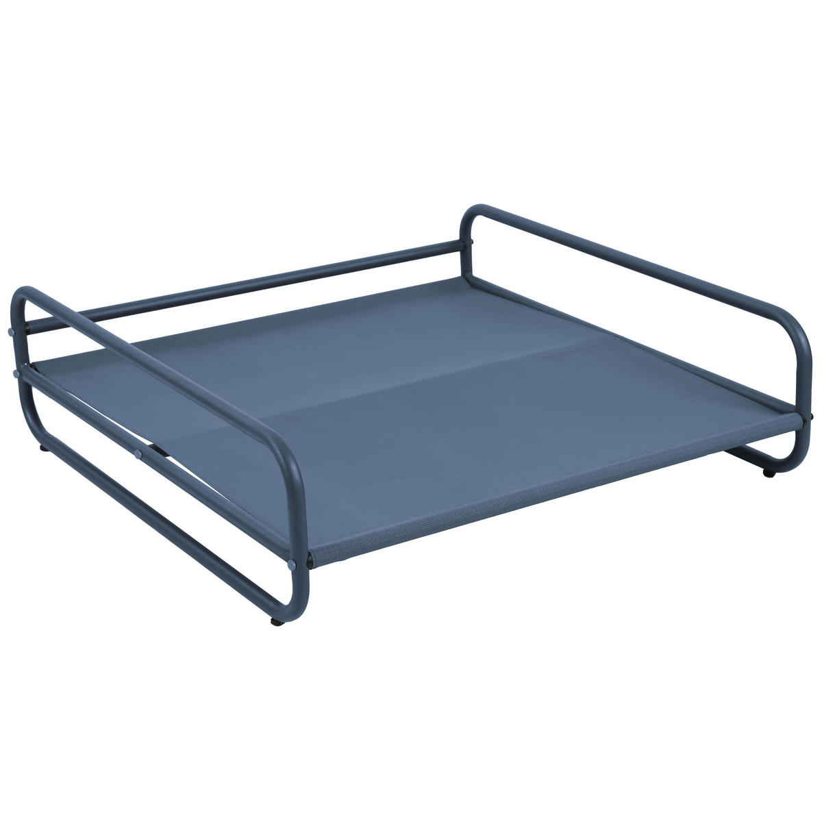 GARTENHOCKER mit Gestell, pazifikblauem - Blau, Textil (97/42/97cm) - Oviala