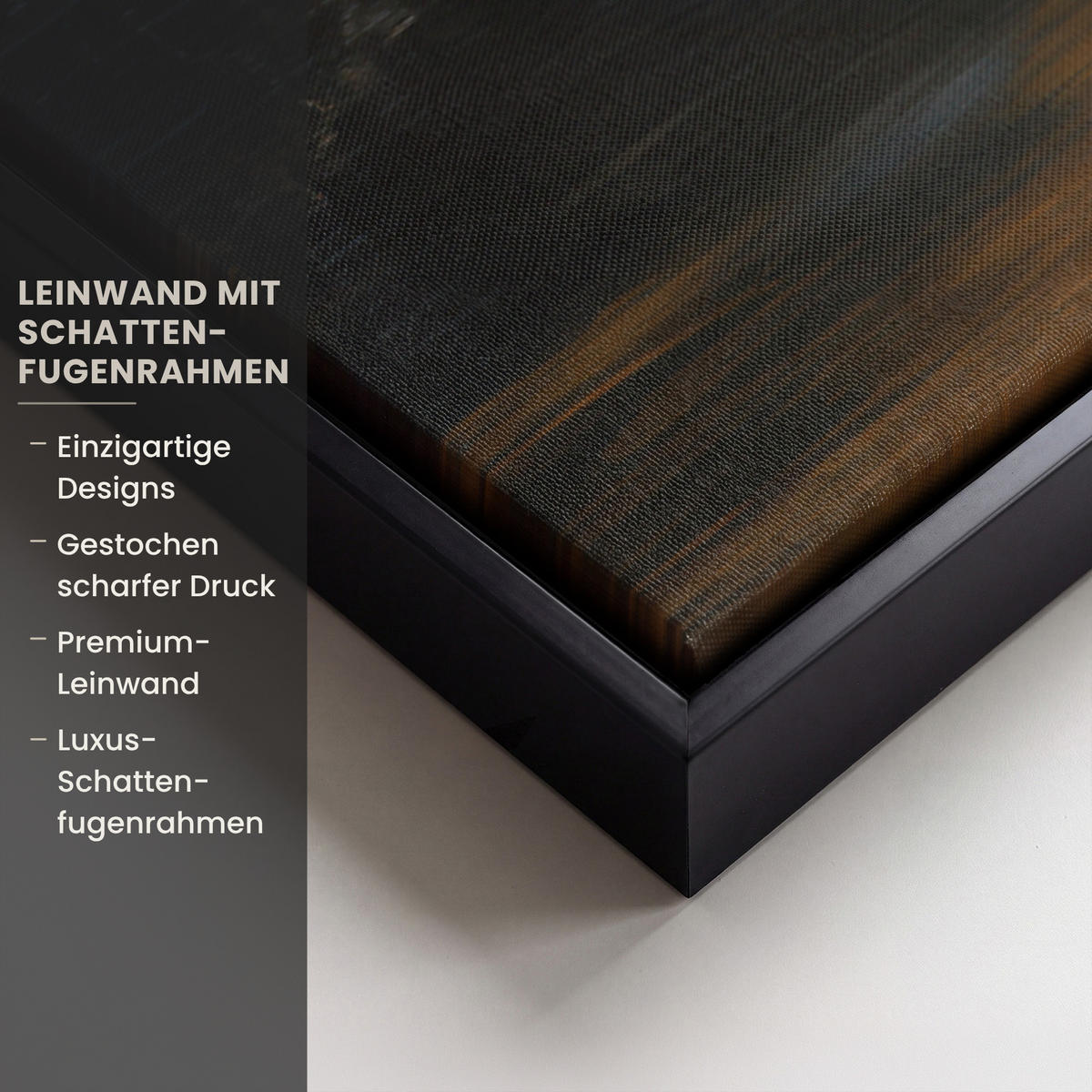 LEINWAND Bilder mit Rahmen - Bergkulisse mit goldenem Sonnenuntergang - 90x60 - Goldfarben, Textil (90/60cm) - MuchoWow