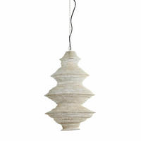 HÄNGELAMPE Nakisha Grau Ø40/70 cm - Grau, Metall (40/40/70cm) - Light & Living