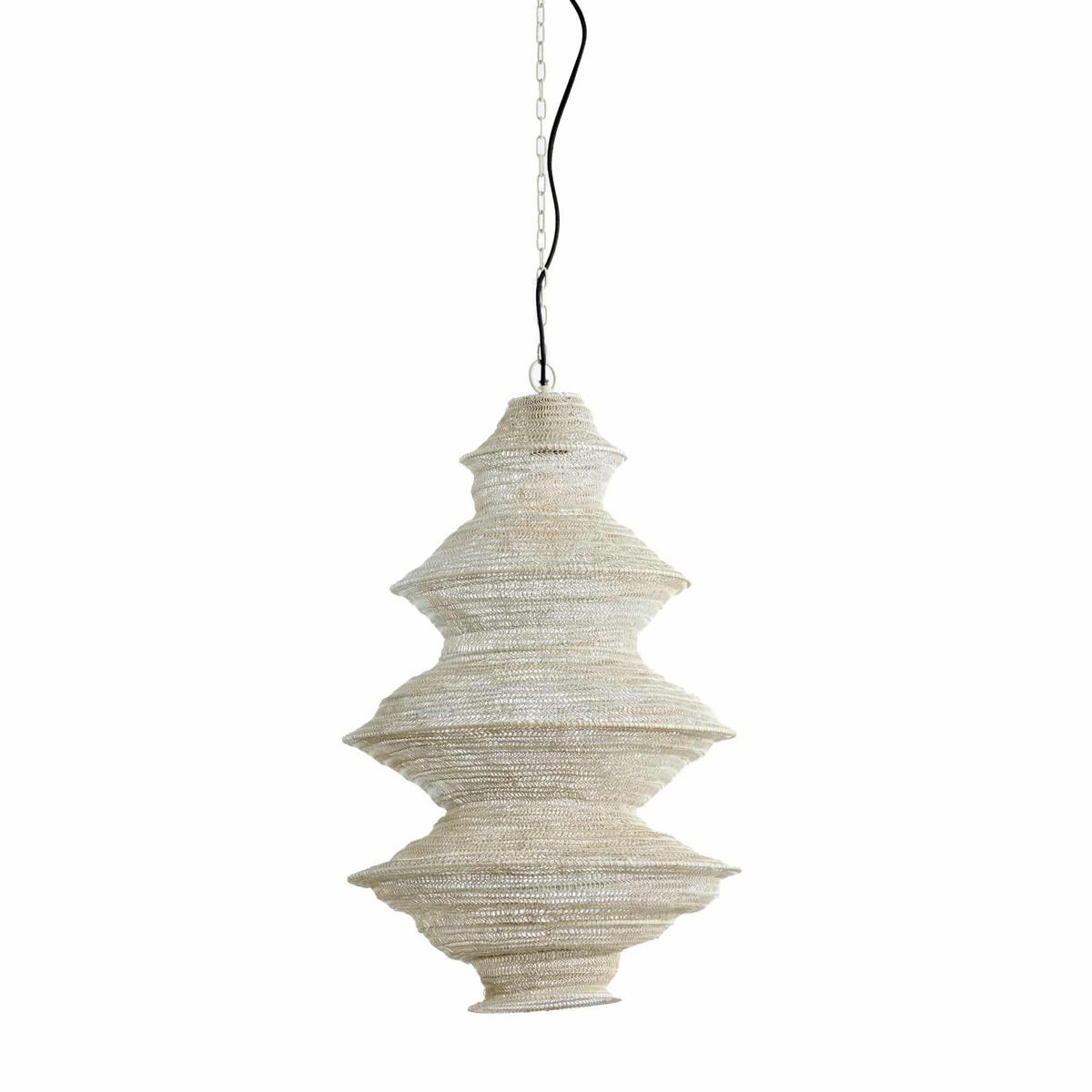 HÄNGELAMPE Nakisha Grau Ø40/70 cm - Grau, Metall (40/40/70cm) - Light & Living