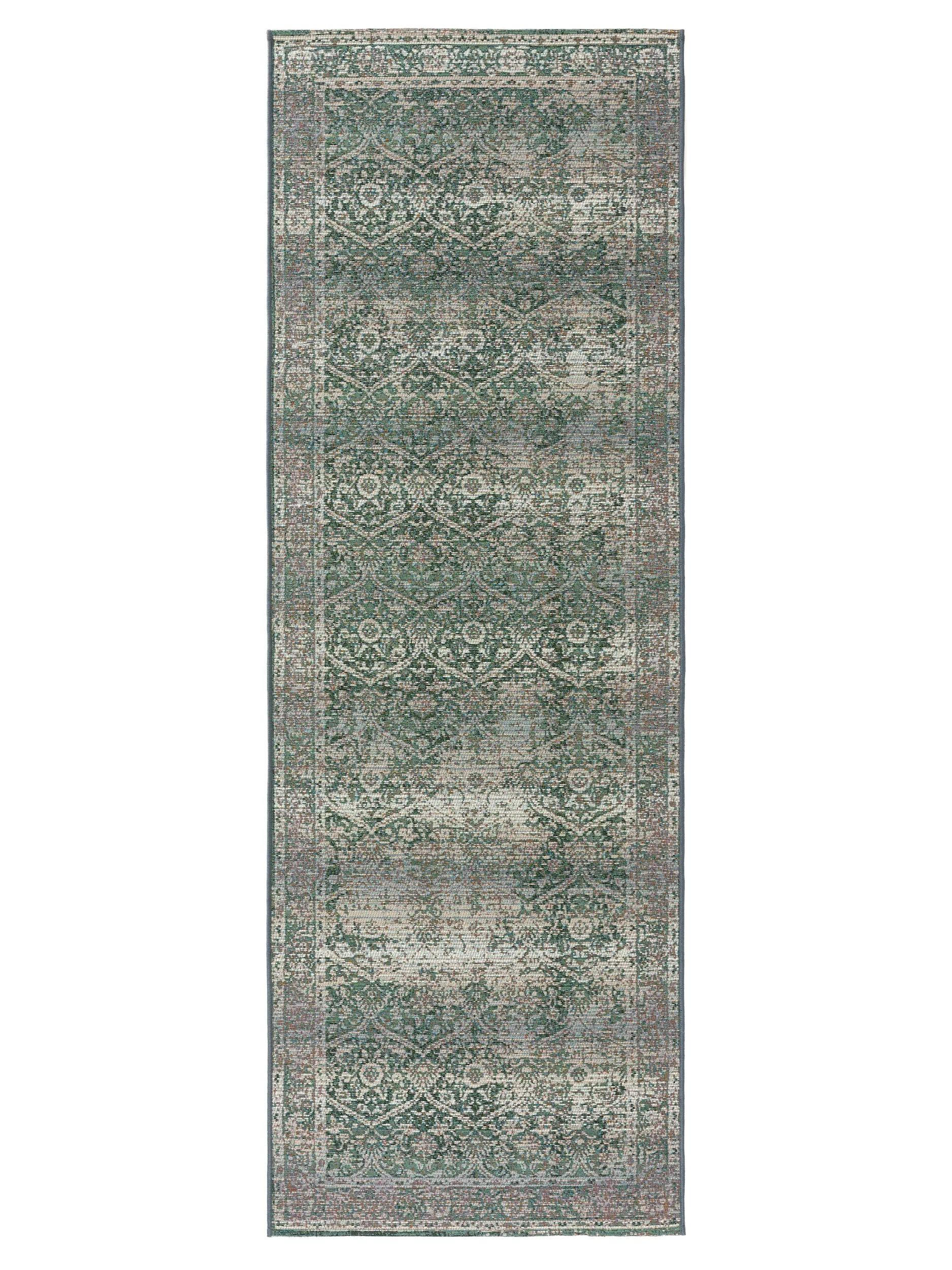 TEKAŠKI prt Artis zelena za notranjo in zunanjo uporabo 80x250 cm - zelena, umetna masa/tekstil (80/250cm) - benuta Nest