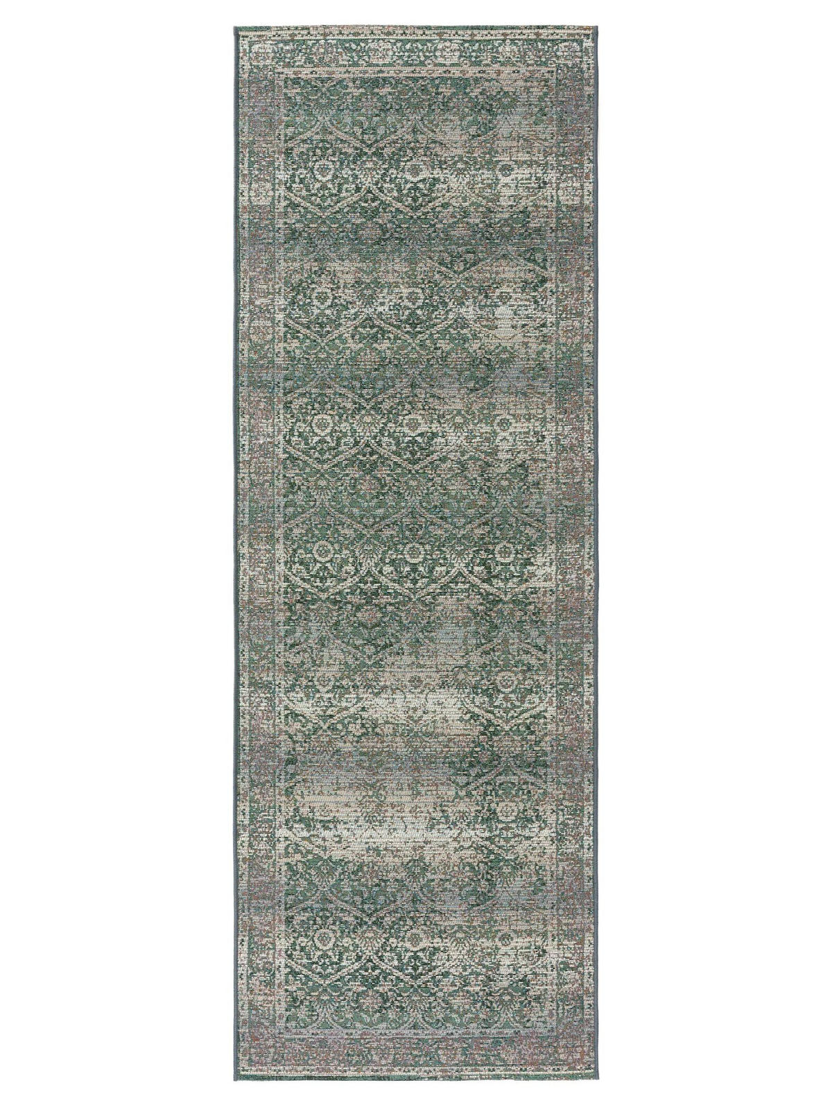 TEKAŠKI prt Artis zelena za notranjo in zunanjo uporabo 80x250 cm - zelena, umetna masa/tekstil (80/250cm) - benuta Nest