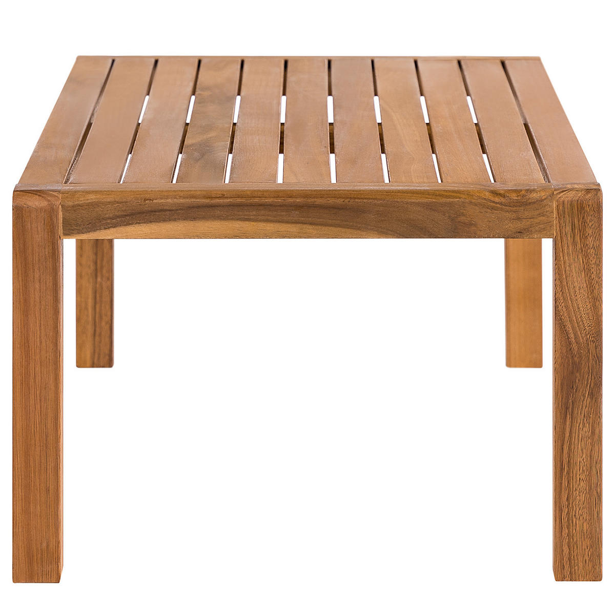 LOUNGESET - Akazie massiv / Polyester - 3-teilig - Braun/Grau, Holz/Textil - home24