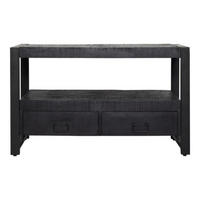 LOWBOARD Zavan Mangoholz 100 cm / 45 cm Schwarz - Schwarz, Holz (100/60/45cm) - Villa Möbel