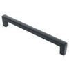 MÖBELGRIFF BA 160mm, Küchengriff Schwarz matt, Schrankgriff modern - Schwarz, Metall (1/2.7/17cm)