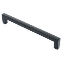 MÖBELGRIFF BA 160mm, Küchengriff Schwarz matt, Schrankgriff modern - Schwarz, Metall (1/2.7/17cm)
