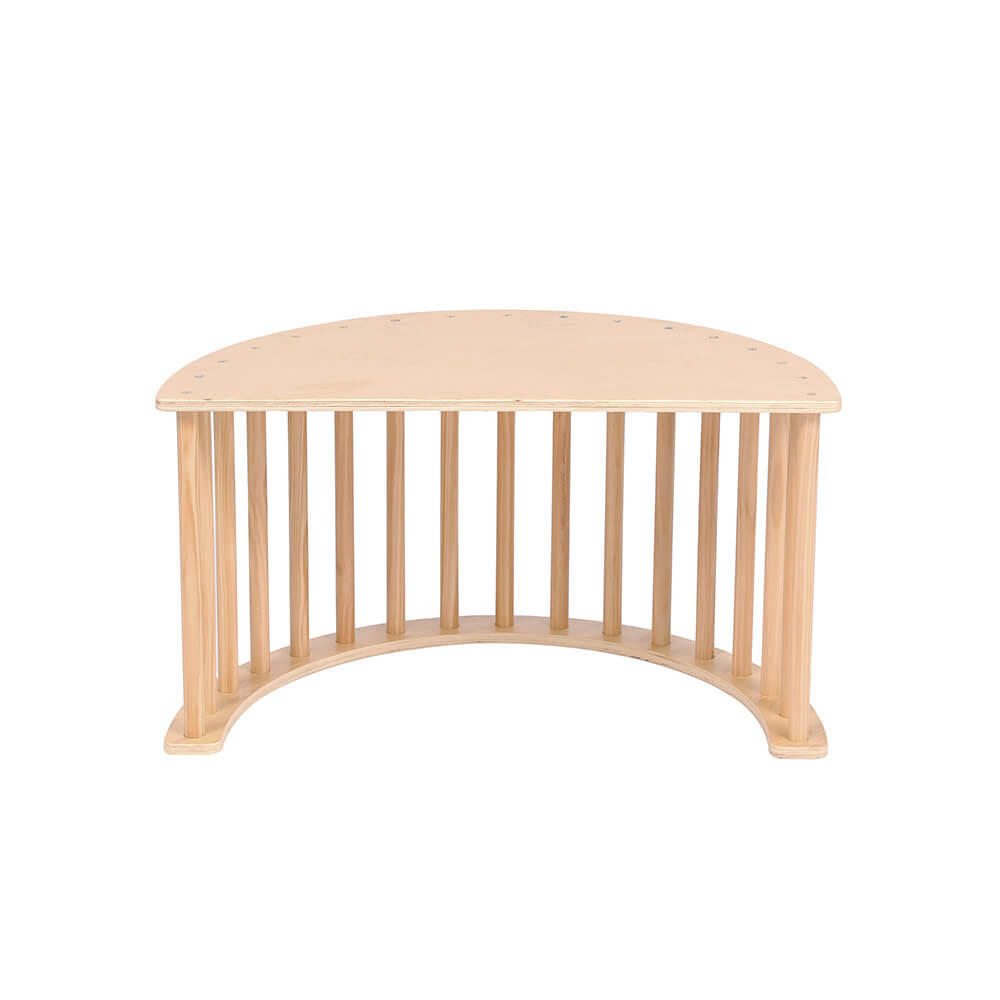 KINDERWIPPE inkl. Auflage NALAN – Natur - Naturfarben, Holz (1/1/1cm) - Home Deluxe