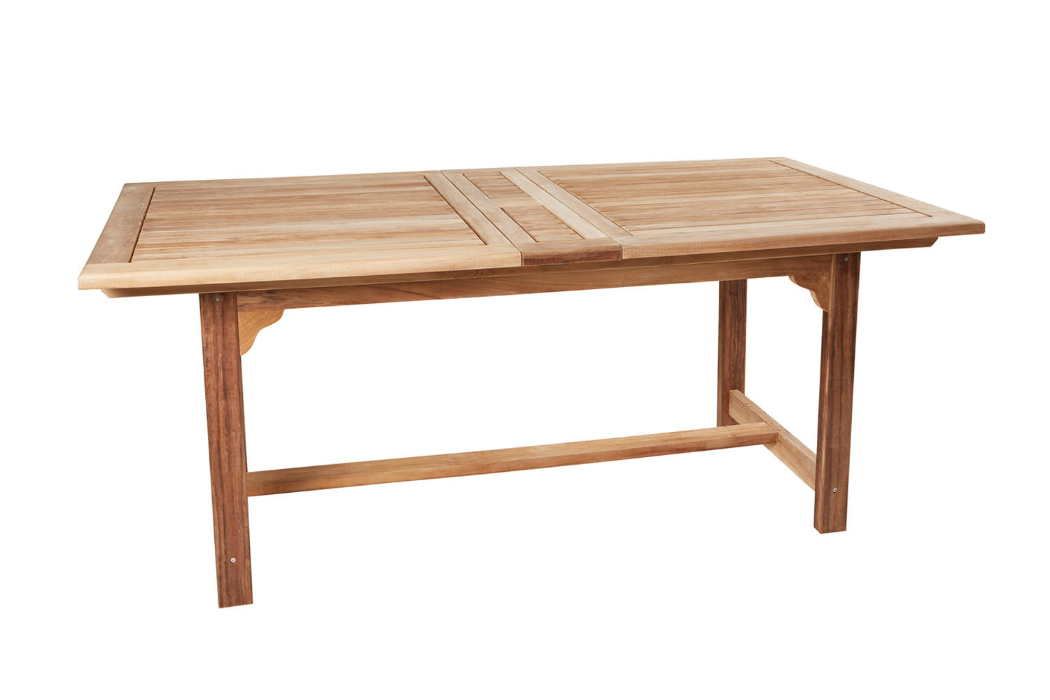 GARTENTISCH Ela 180/230/280x100x75 cm, Teakholz, Natur - Naturfarben, Holz (100/180/75cm) - dasmöbelwerk