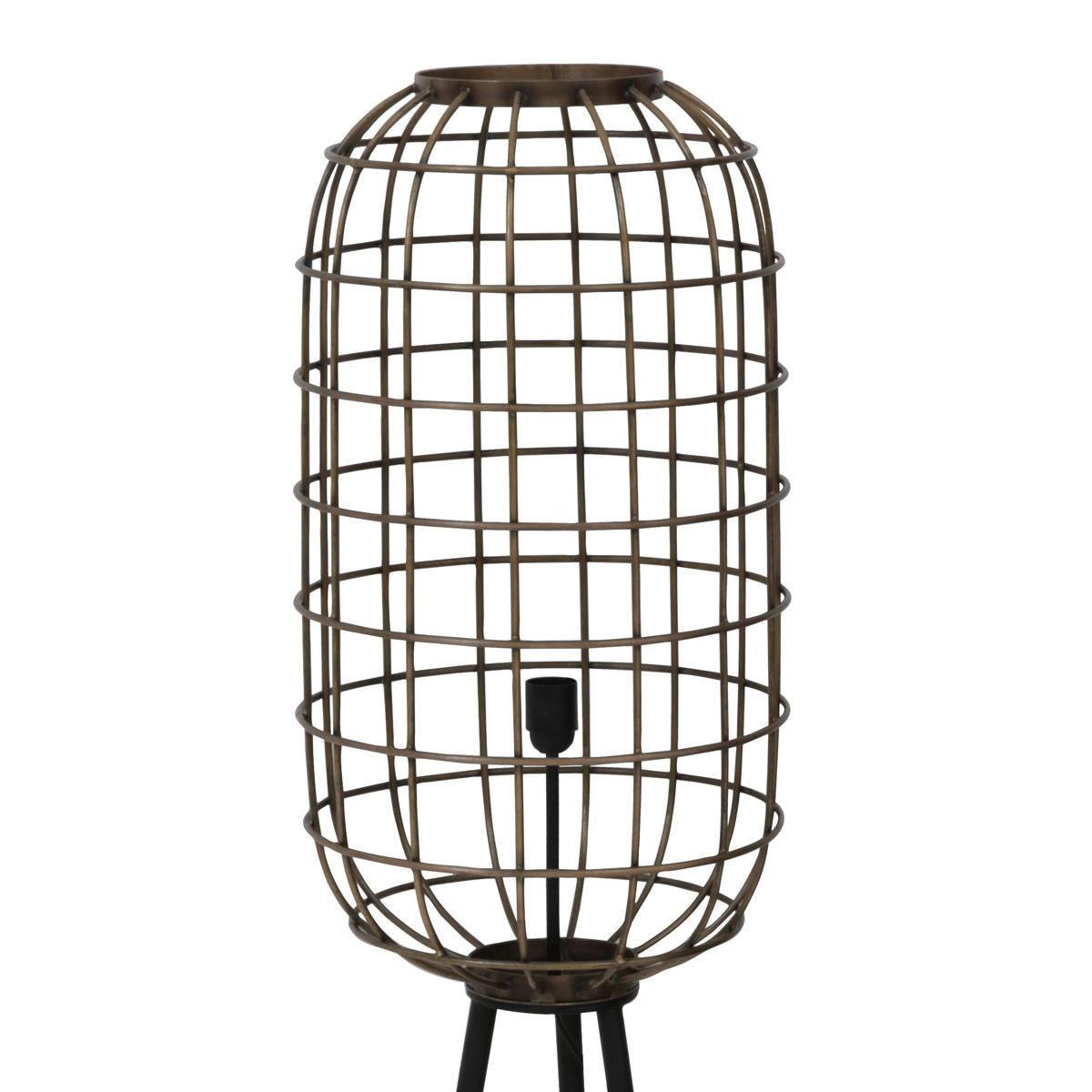 D- STEHLEUCHTE Toah Bronze Ø36,5/151 cm - Bronzefarben, Metall (36.5/36.5/151cm) - Light & Living