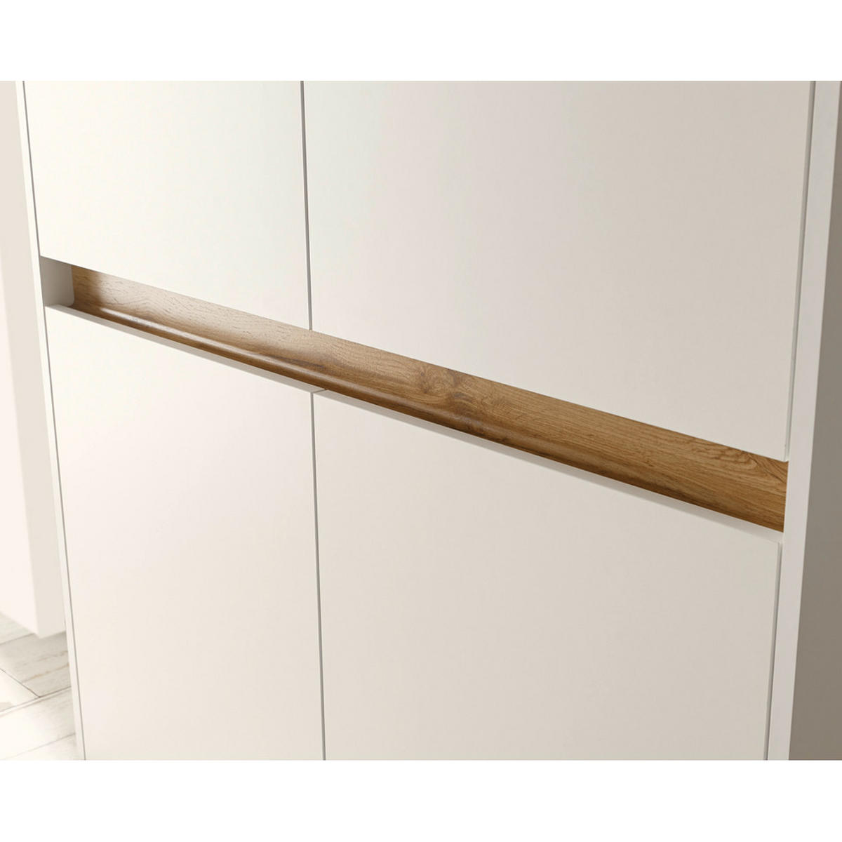 HIGHBOARD Crisp-61 - Weiß, Holzwerkstoff (100/120/40cm) - Lomado