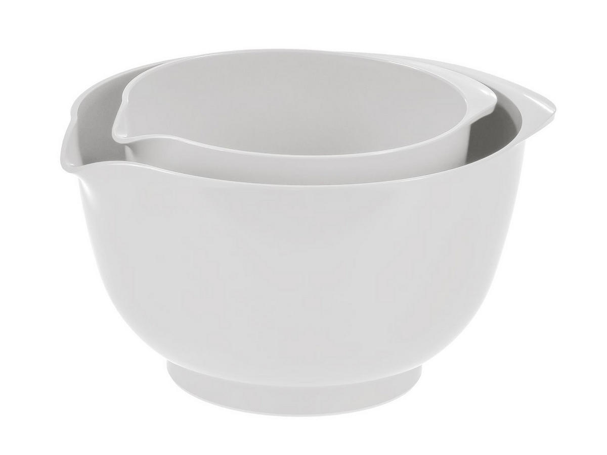 RÜHRSCHÜSSEL-SET Margrethe New weiß (2tlg) - Weiß, Kunststoff (21/15cm) - Rosti