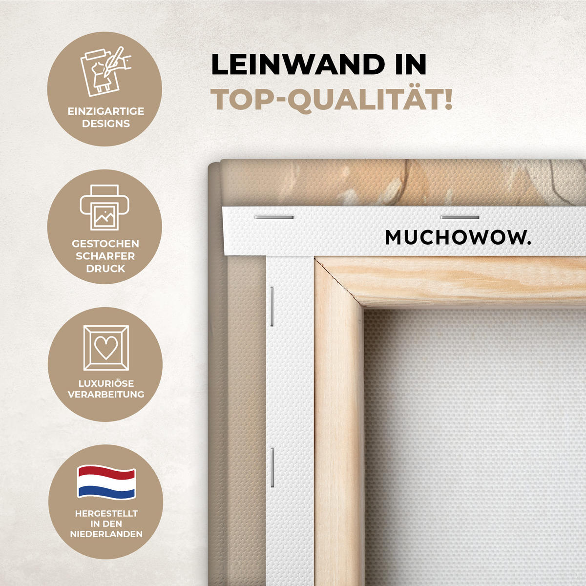 LEINWANDBILD Vögel - Zweig - Winter - Schnee 90x90 cm - Pastellblau, Textil (90/90cm) - MuchoWow