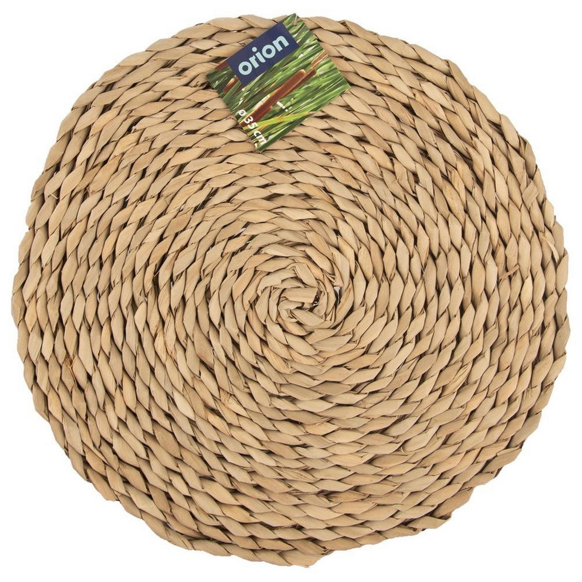 TISCHSET RUND, Rohrkolben, natur, Ø 35 cm - Naturfarben, Holz (35cm) - Orion 