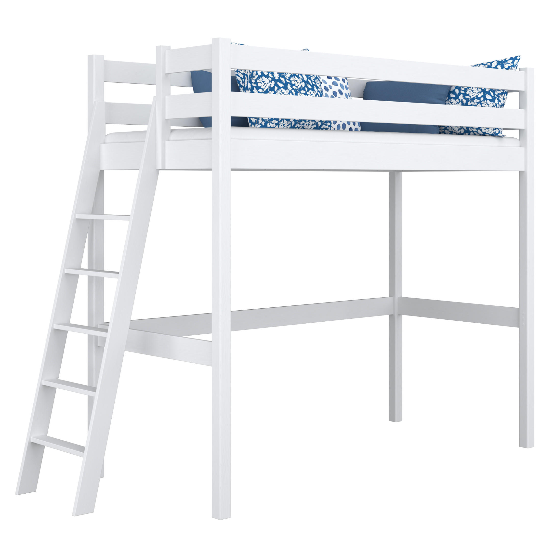 N-Wood Hochbett Weiß 100x190 cm