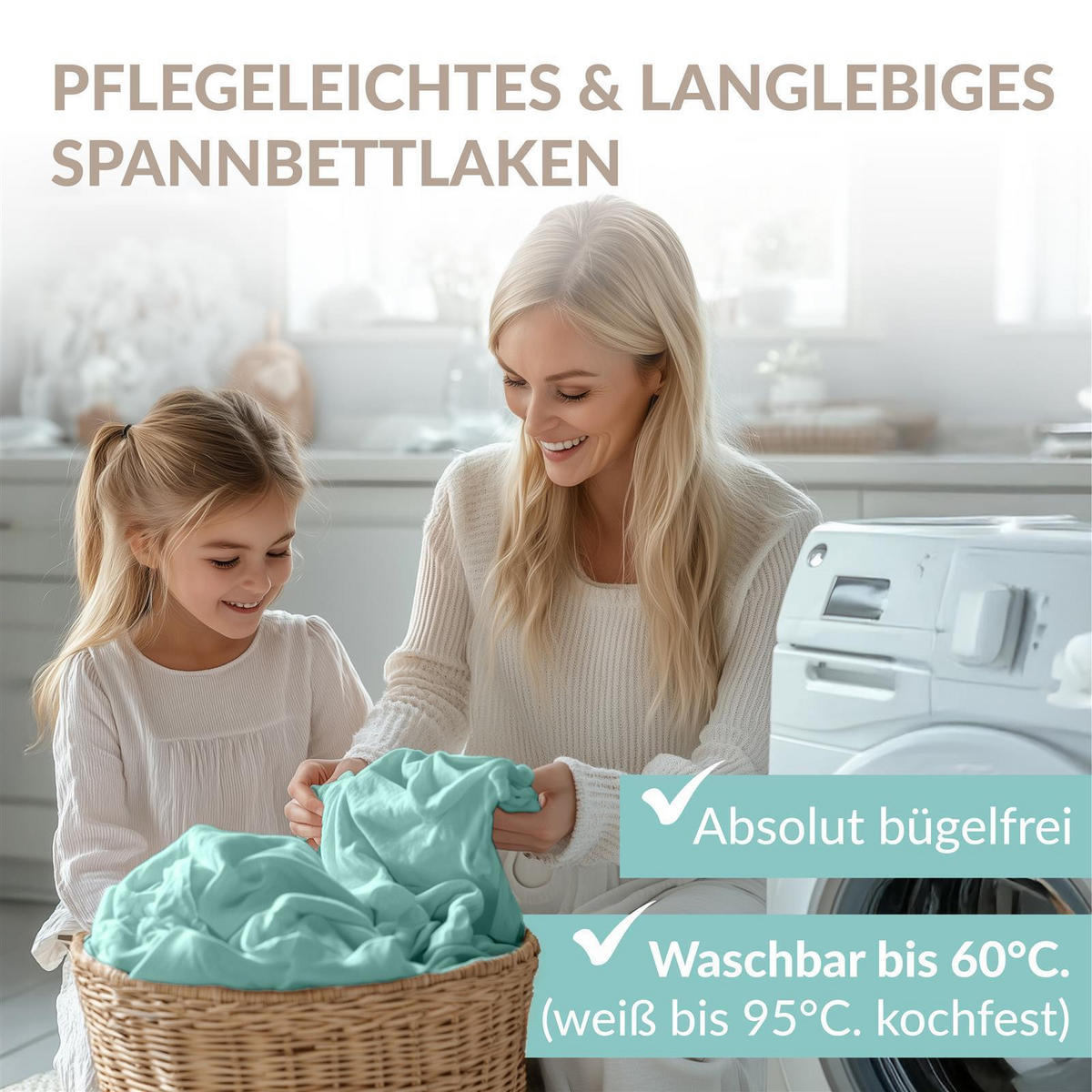 JERSEY-SPANNBETTTUCH 180x200 - 200x200 Große Bettlaken aus 100% Baumwolle, Spannbettlaken Laken Uni Aqua - Mintgrün, Textil (200/200cm) - Carpe Sonno