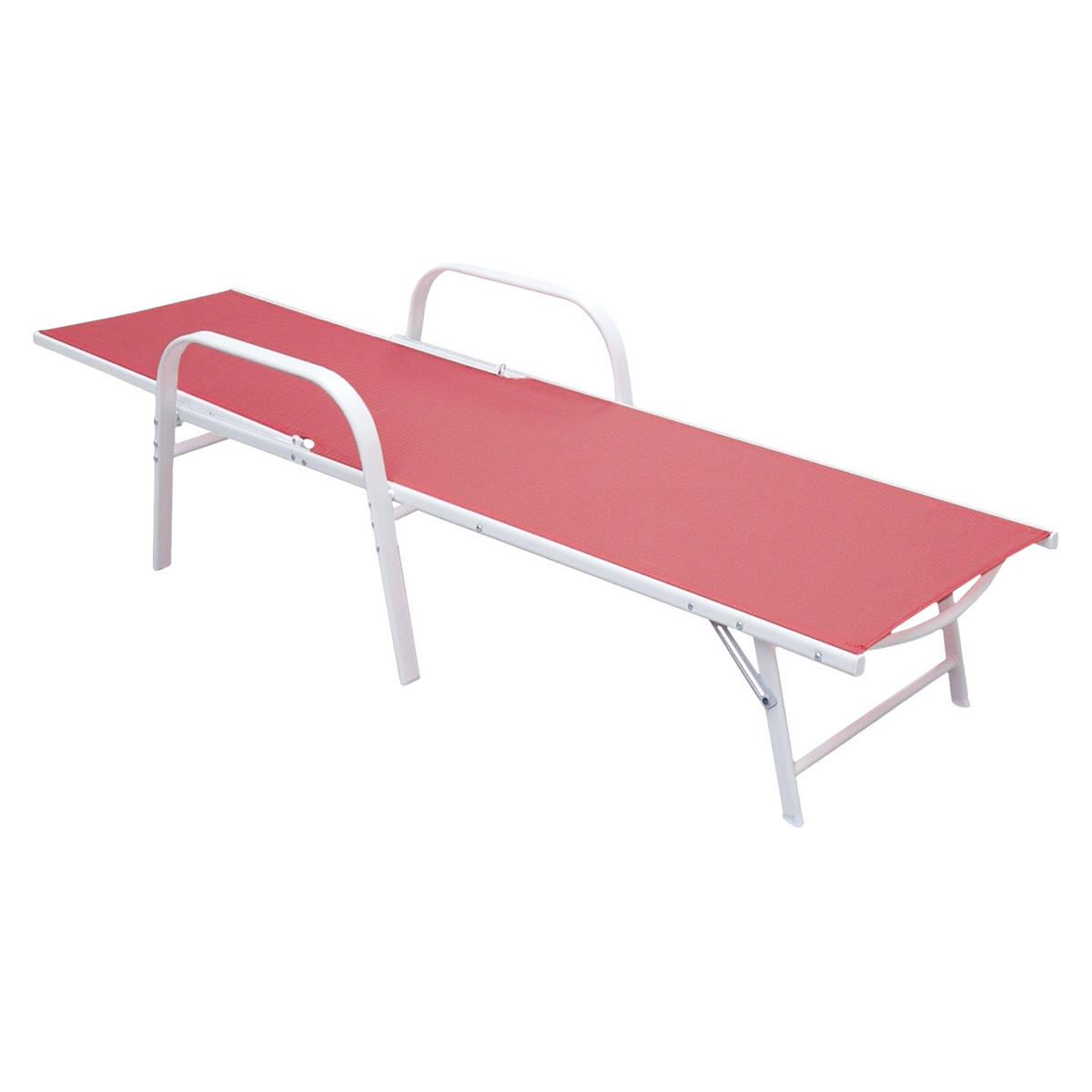 SONNENLIEGEN Sardinia Rosa und Weiß 2er-Set - Rosa, Kunststoff (60.5/87.5/192.5cm) - Happy Garden
