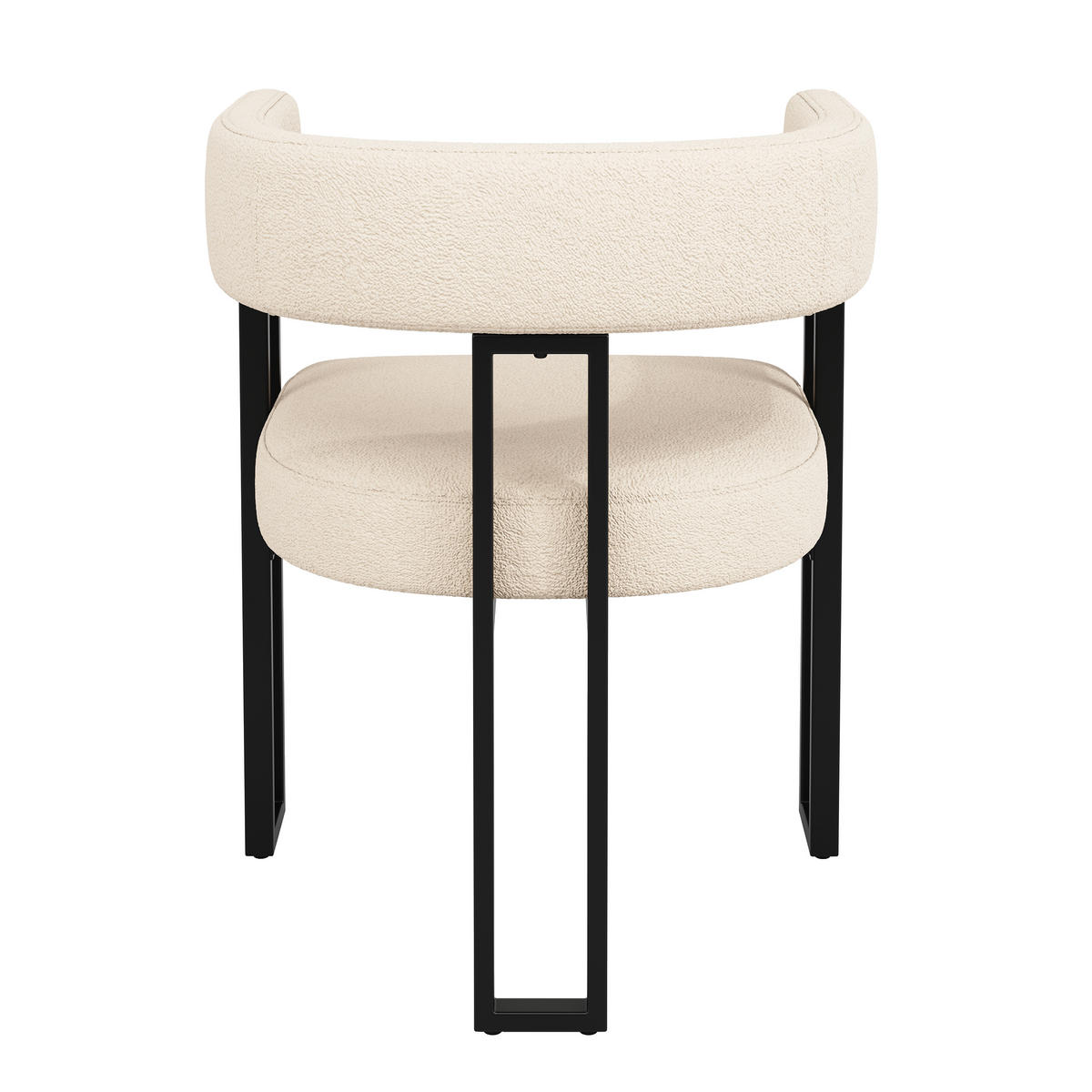 WOHNZIMMER STÜHLE mit Lammwollstoff 4tlg mit Rückenlehne - Beige, Textil (54/72/51.5cm) - EVRYAE