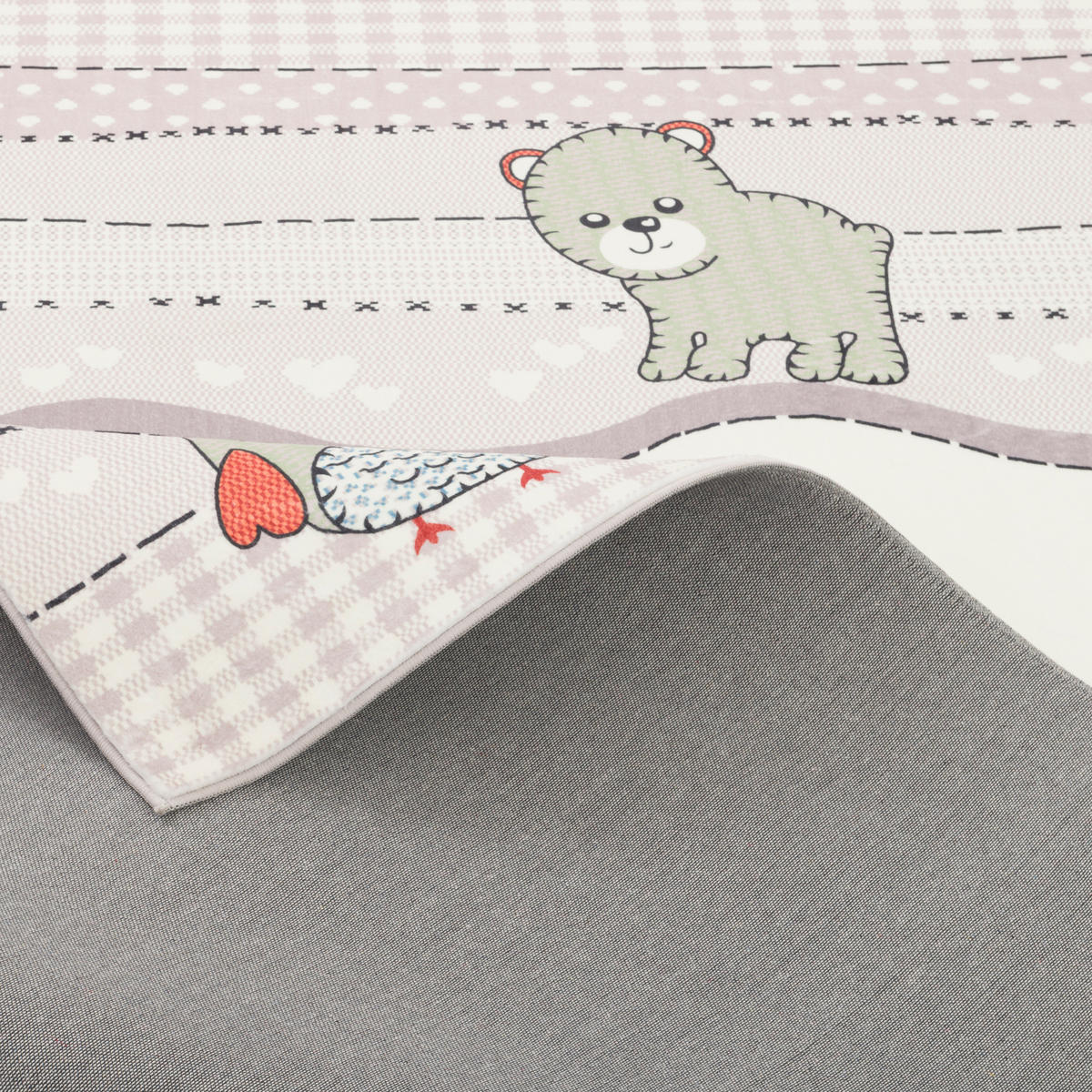 FELLTEPPICH PLUSH KIDS TIERWELT - Multicolor, Textil (120/160cm) - Pergamon