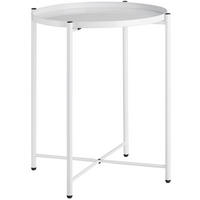 BEISTELLTISCH Chester,45,5 x 45,5 x 53 cm,weiß - Weiß, Metall (45.5/45.5/53cm) - tectake