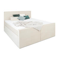 BOXSPRIGBETT Buffalo Beige 180/200 cm H3/H4 Cord - Beige, Textil (180/200cm) - wonello