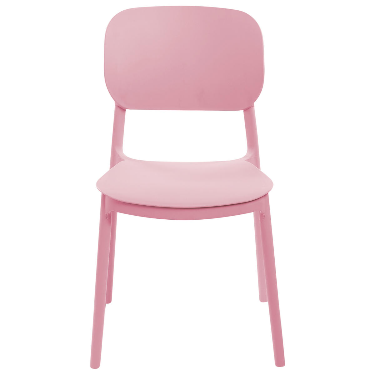 GARTENSTUHL 4er-Set Rosa Tupiza - Pink, Kunststoff (47/82/48cm) - Beliani