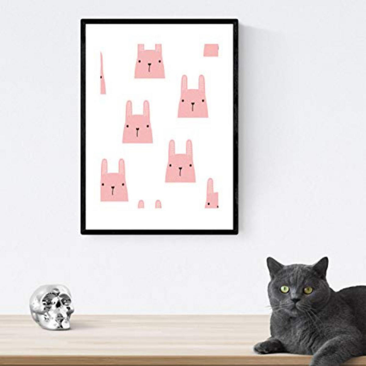 POSTER Set mit 4 Tiere bebe A3 Rahmenlos - Klar, Papier (29.7/3cm) - Nacnic