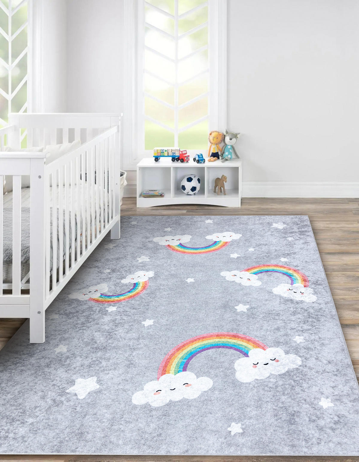 TEPPICH Junior 80/150 cm - Grau, Textil (80/150cm) - rugsX