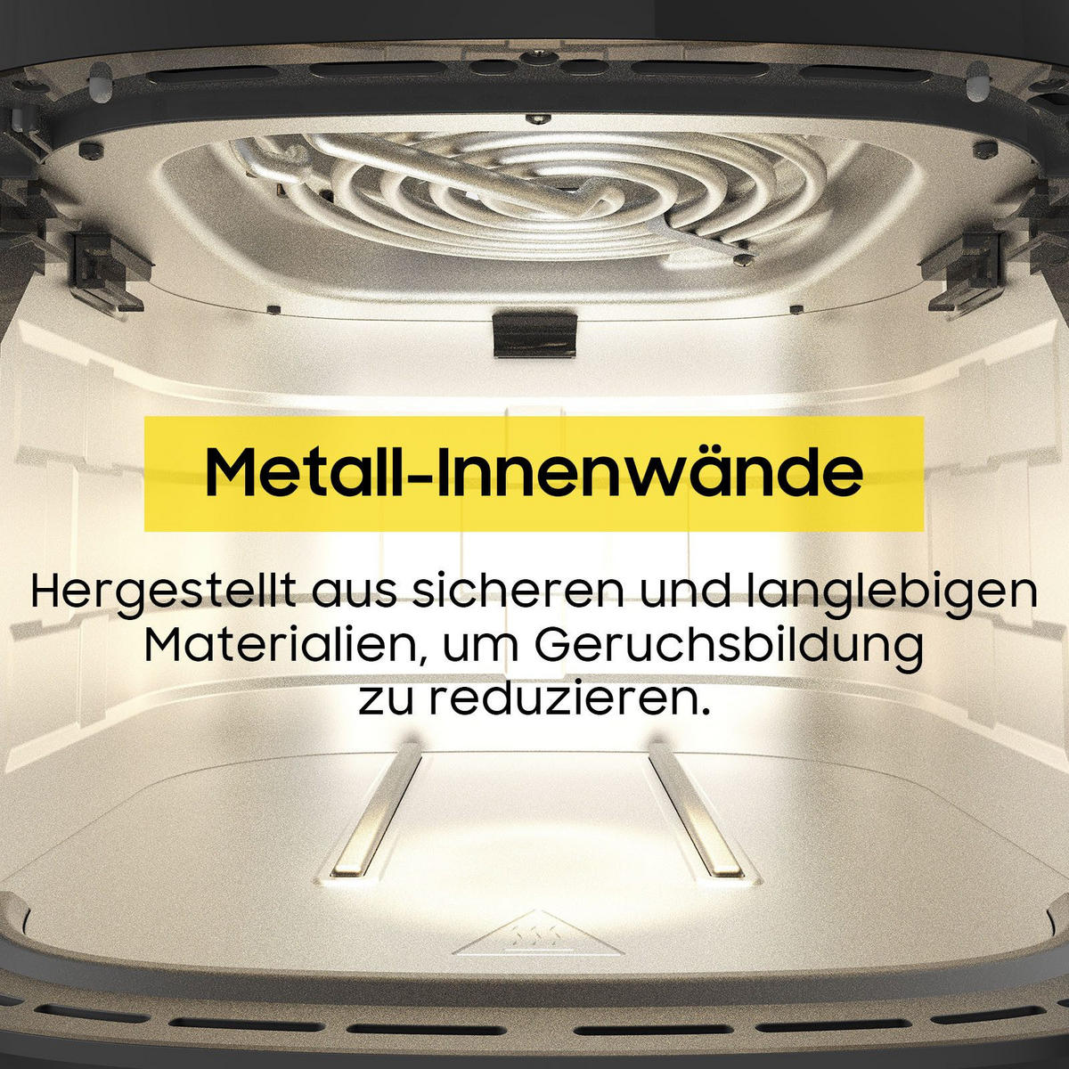 HEISSLUFTFRITTEUSE 9L - Schwarz, Metall (31/32/31cm) - Aimax