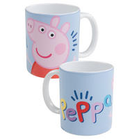 BECHER Peppa Wutz Blau 320 ml - Blau, Keramik (0.32L) - United Labels