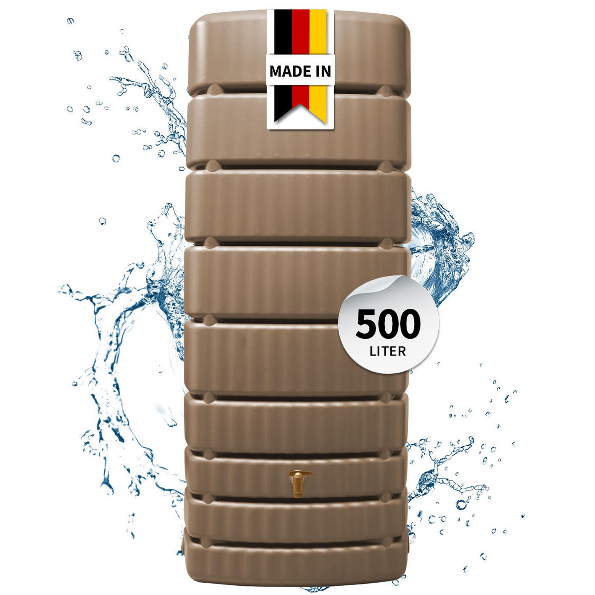 WANDTANK 500 L taupe - Beige, Kunststoff (75/184/51cm) - 4rain