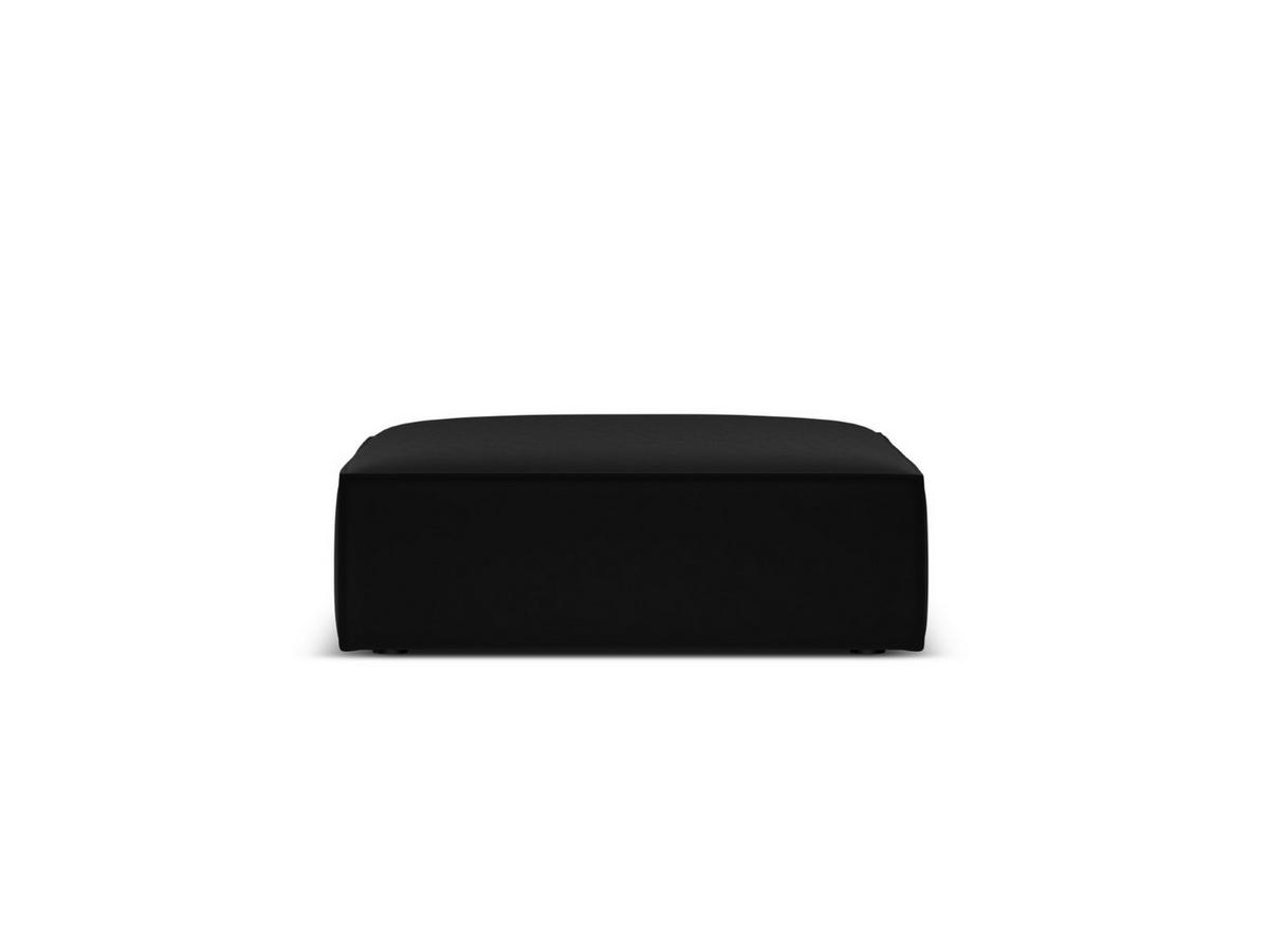 POUF Kaelle aus Samt schwarz - Schwarz, Textil (80/38/100cm) - Micadoni