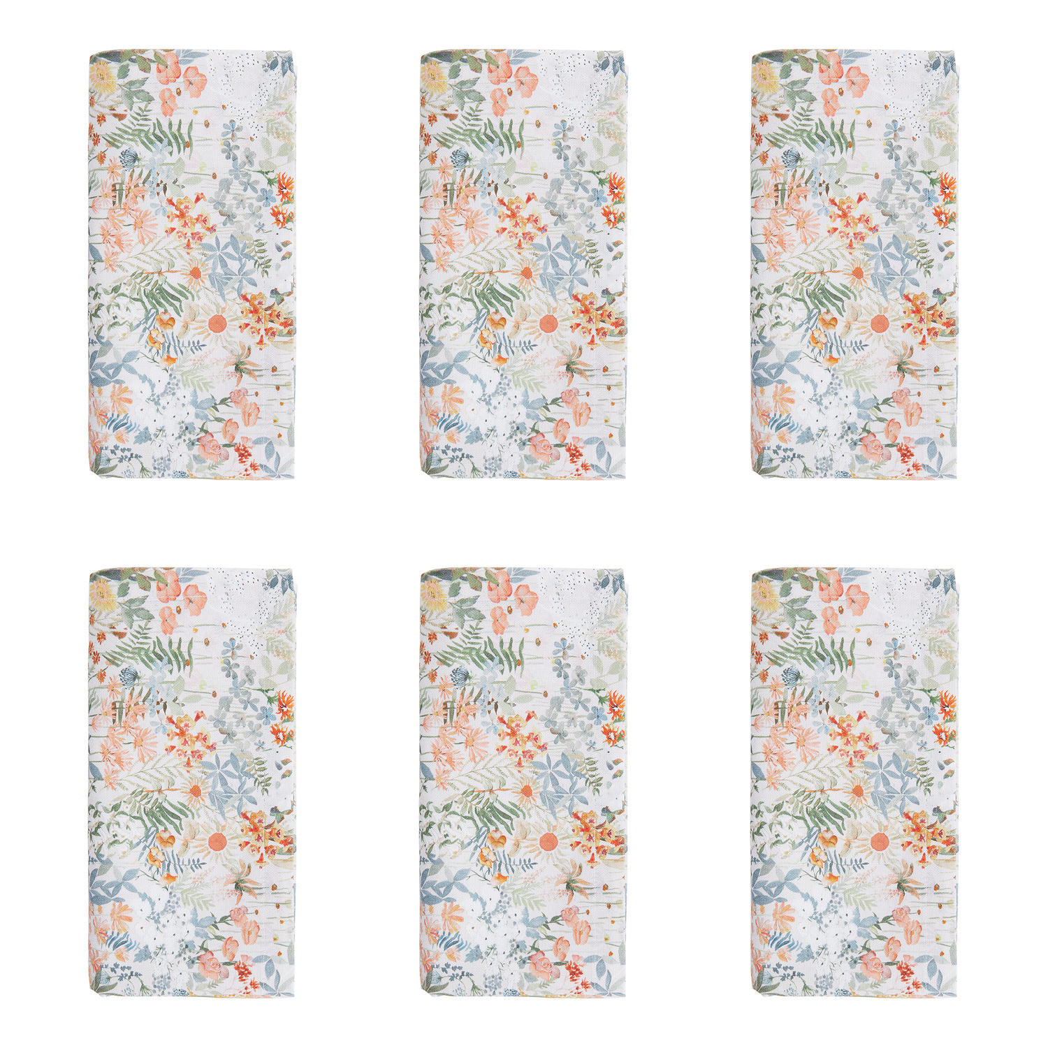 SERVIETTEN (6er Set) Montecito 42x42cm - Multicolor, Textil (42/42cm) - BUTLERS