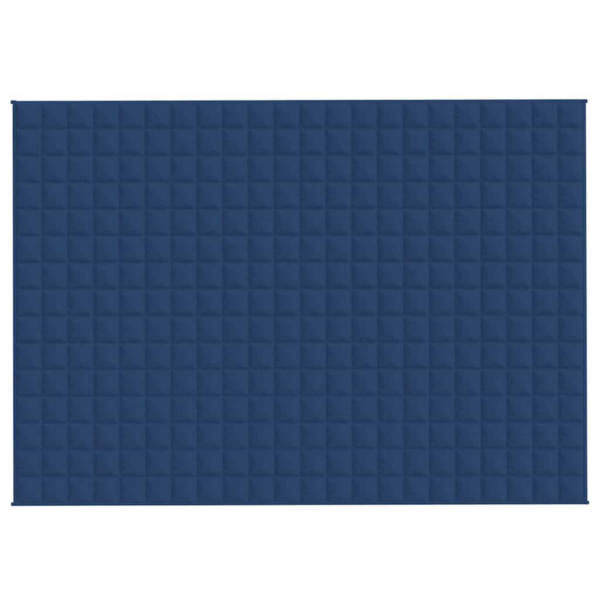 GEWICHTSDECKE Blau 155/220 Cm 7 Kg Stoff - Blau, Textil (150/220cm) - vidaXL