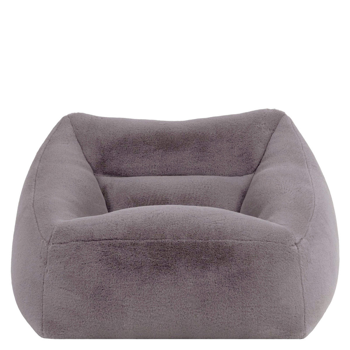 SITZSACK Sessel Natalia flauschig - Grau, Textil (97/73/84cm) - icon