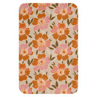 WC PŘEDLOŽKA Květiny - Motiv - Retro 40x60 cm - různobarevná, textil/plast (40/1cm) - OnlyWow