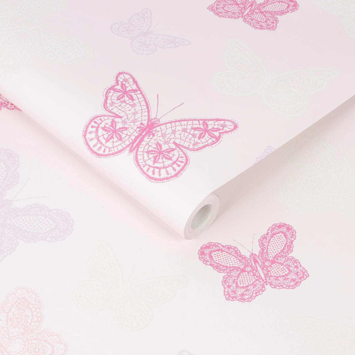 VLIESTAPETE Schmetterling 1005x53cm - Flieder/Rosa, Papier/Kunststoff (53/1000cm) - Superfresco Easy