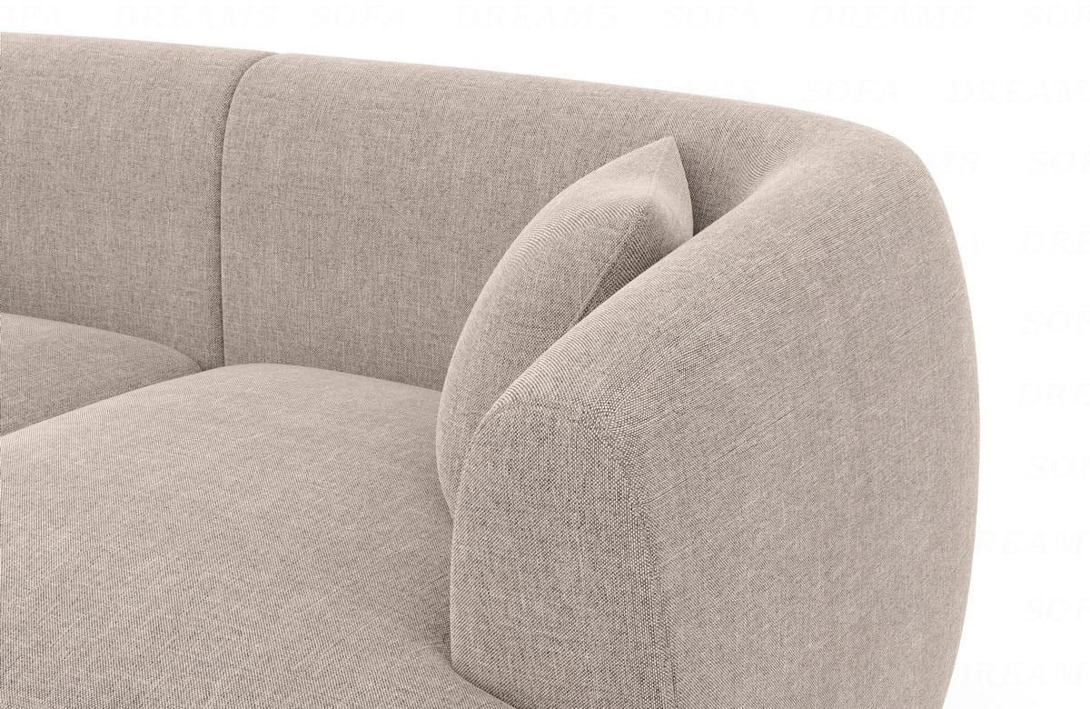 WOHNLANDSCHAFT Azura Beige Strukturstoff - Beige, Kunststoff (325/78/177cm)