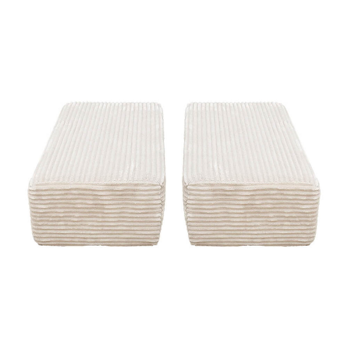 SPIELSOFA LIV - Cord Beige, Rechteckiges Kissen - Beige, Kunststoff/Textil (40/15/25cm) - Home Deluxe