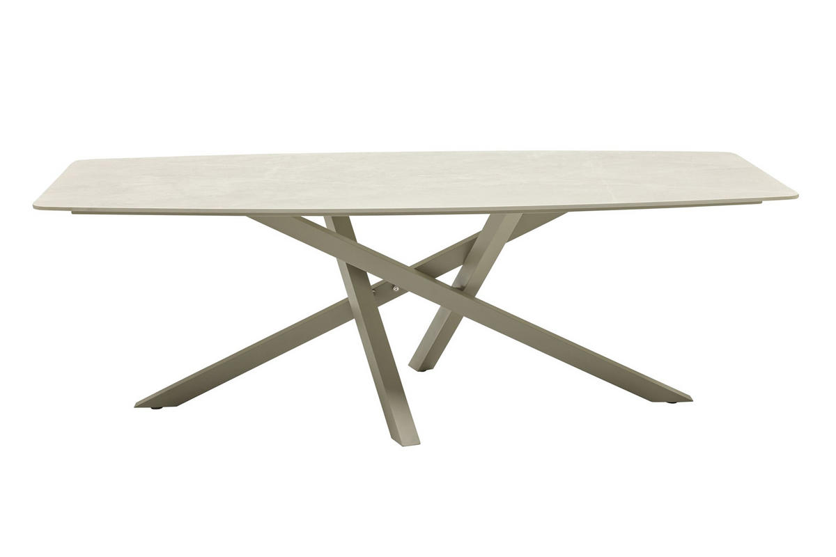 GARTENTISCH Concord 200x100x75cm, Stein, Taupe - Taupe, Stein (100/200/75cm) - dasmöbelwerk