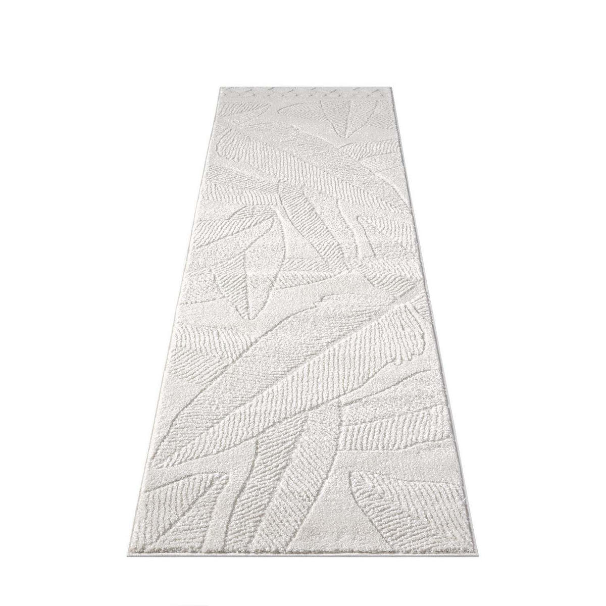 KURZFLOR-TEPPICH Lounge 0629 Creme 80x300 cm - Creme, Textil (80/300cm) - carpet city