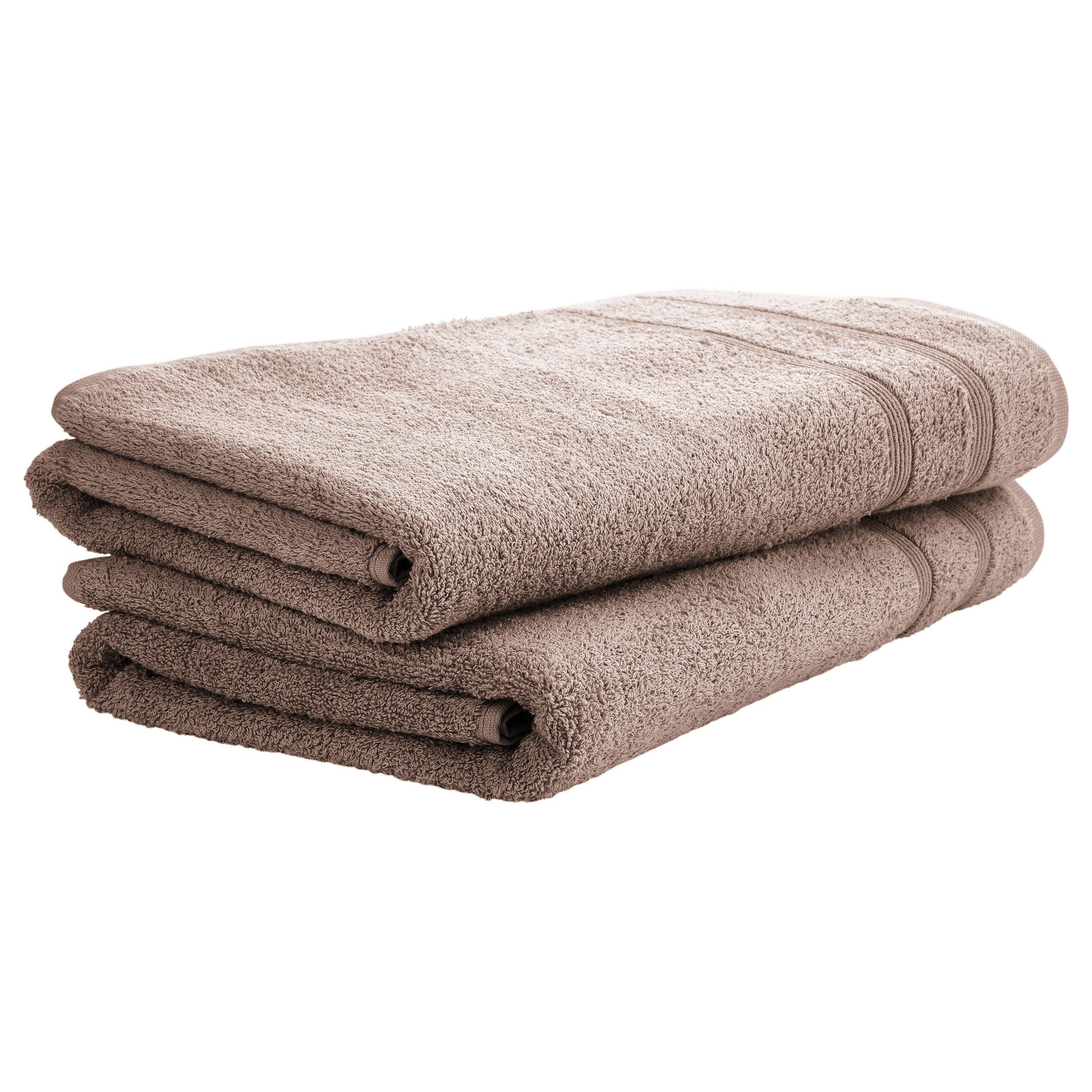 DUSCHTUCHSET Brooklyn - 2-teilig - 70x140 cm - Taupe - Taupe, Textil (70/140cm) - Uncover by Schiesser